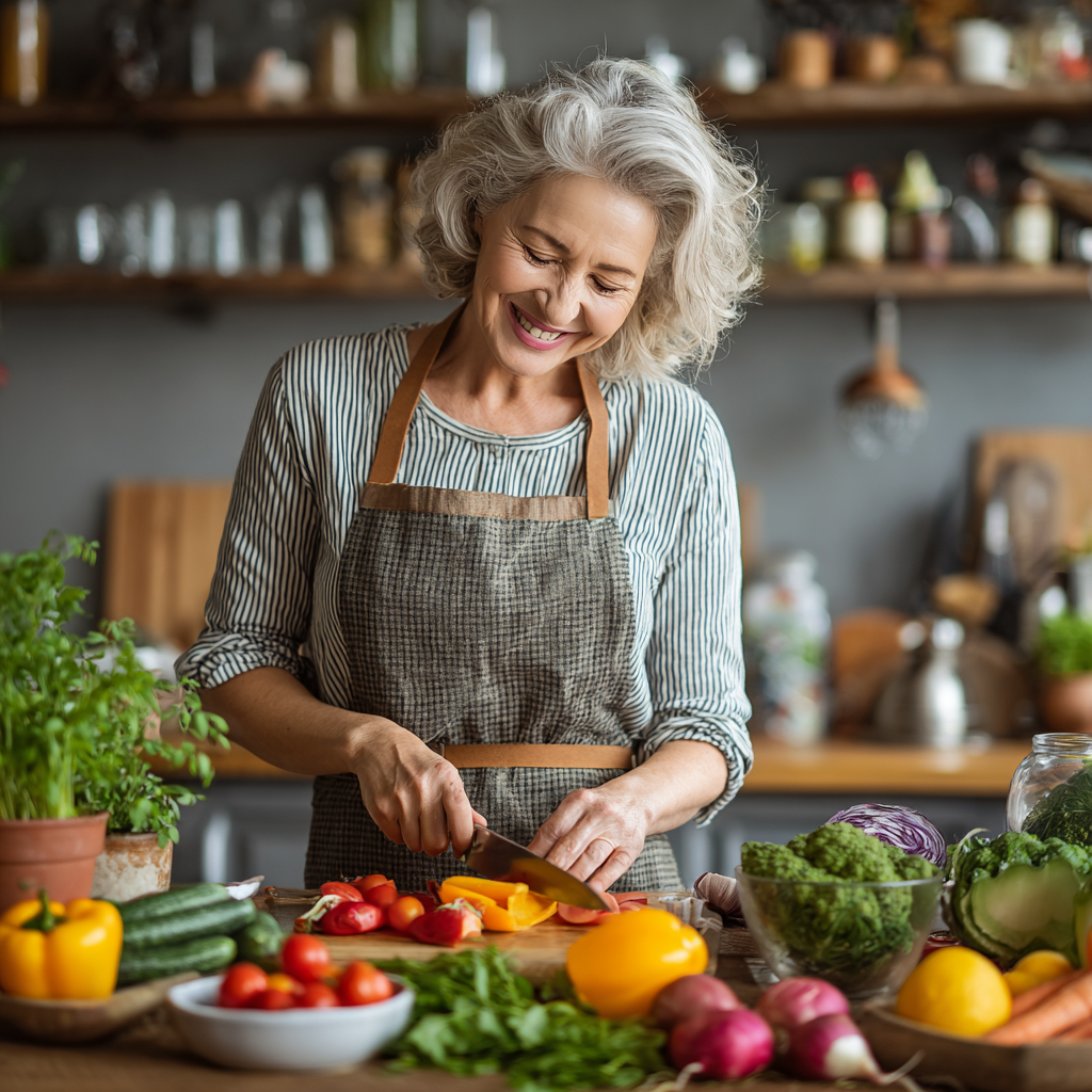 Nutritionist consulting with middle-aged Polish clients, showing healthy meal plans and discussing wellness goals in a bright, modern office setting